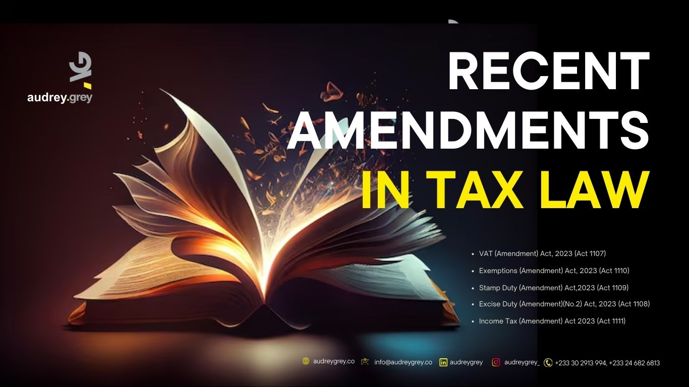 Recent Amendments in Tax Law 1